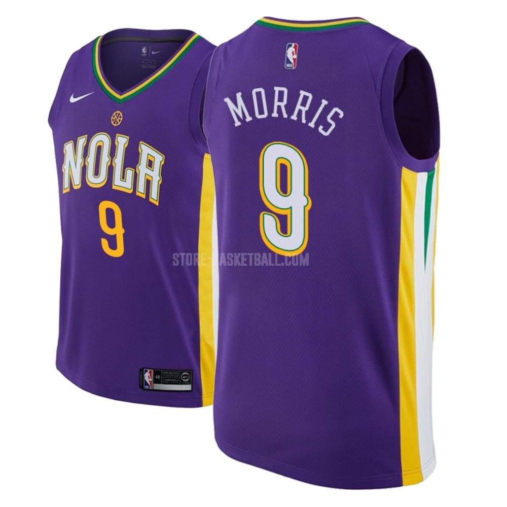 new orleans pelicans darius morris 9 purple city edition men's replica jersey