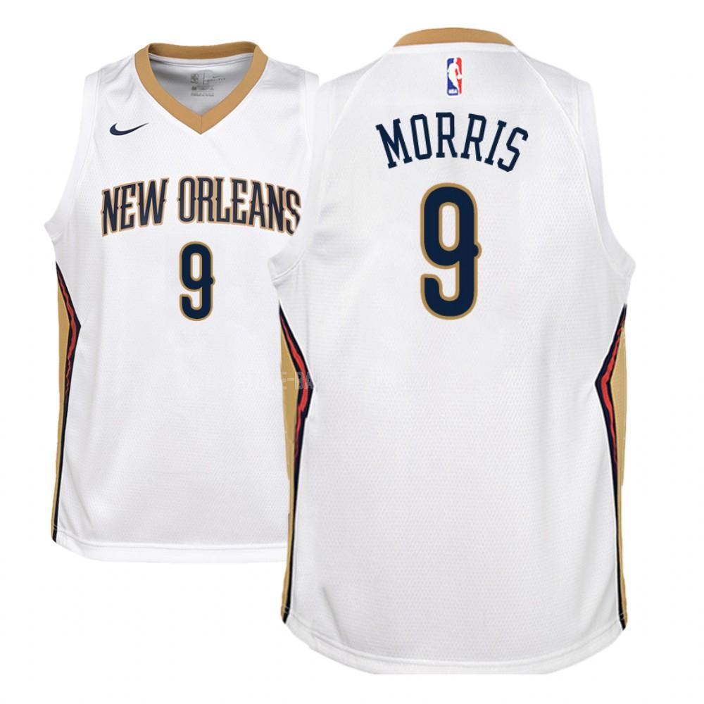 new orleans pelicans darius morris 9 white association youth replica jersey