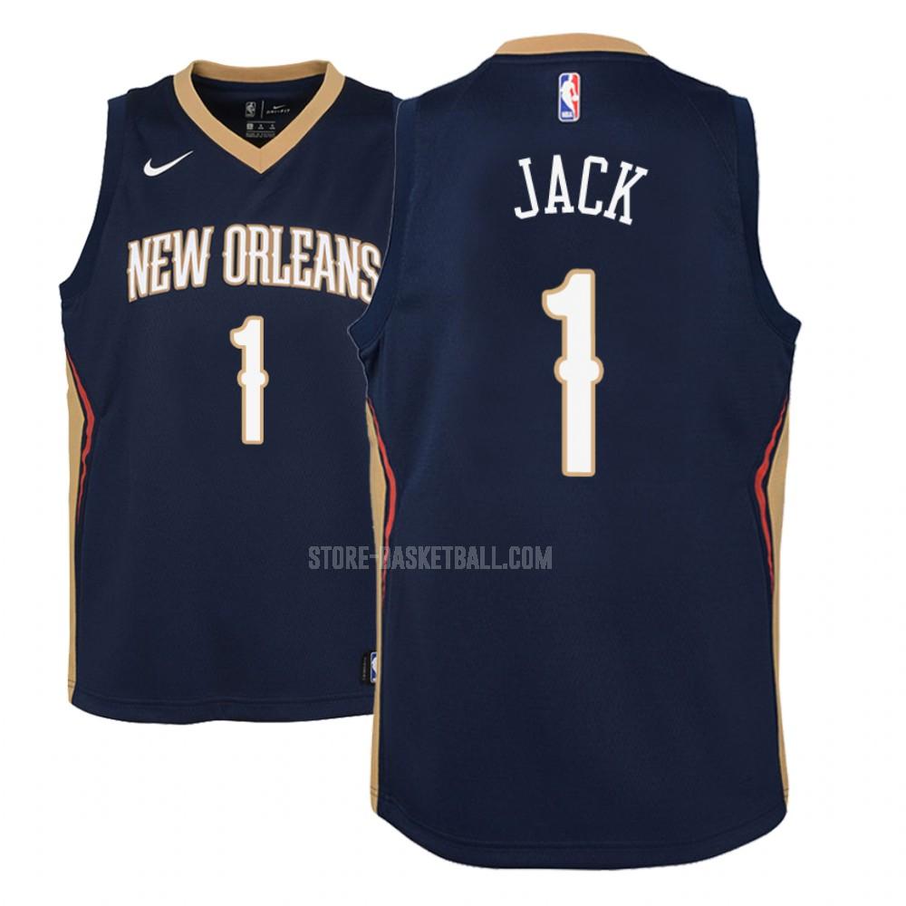new orleans pelicans jarrett jack 1 navy icon youth replica jersey