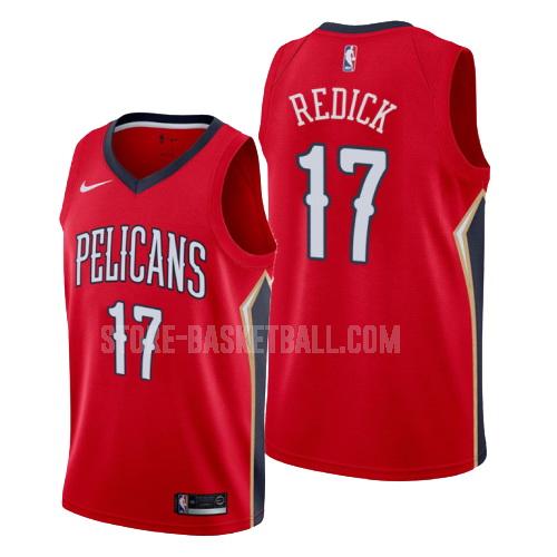 new orleans pelicans jj redick 17 red statement men's replica jersey