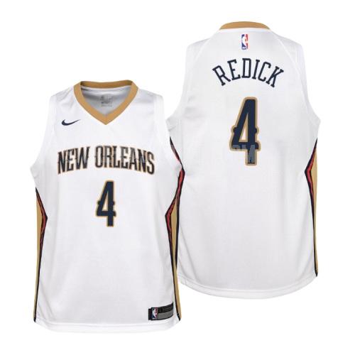 new orleans pelicans jj redick 17 white association youth replica jersey
