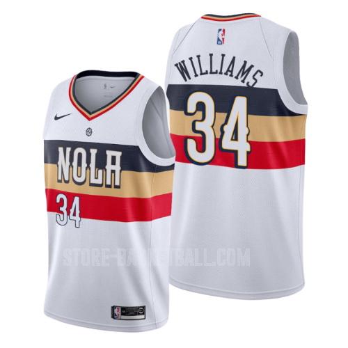 new orleans pelicans kenrich williams 34 white earned edition men's replica jersey