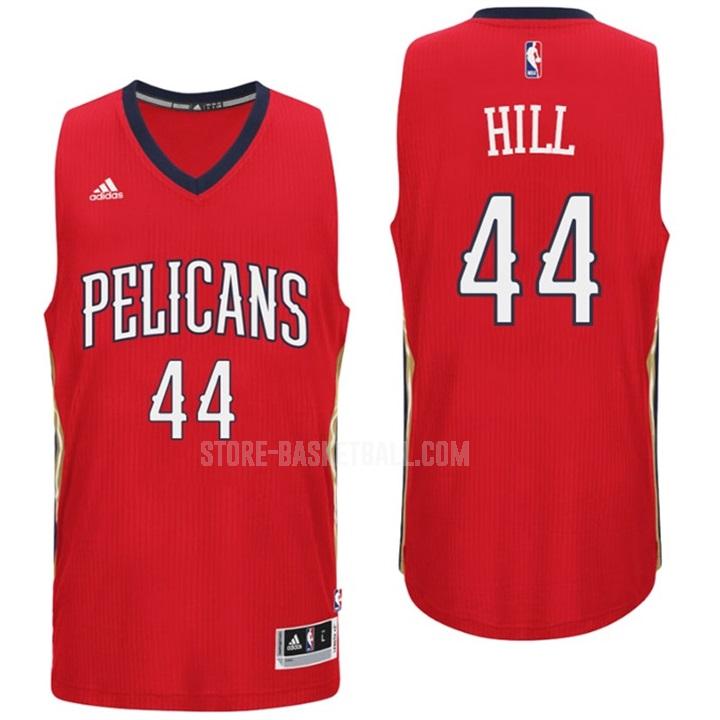 new orleans pelicans solomon hill 44 red alternate swingman men's replica jersey