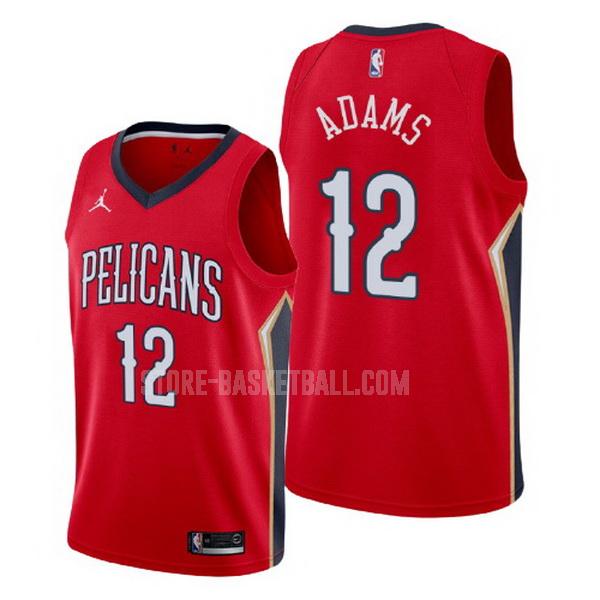 new orleans pelicans steven adams 12 red statement men's replica jersey