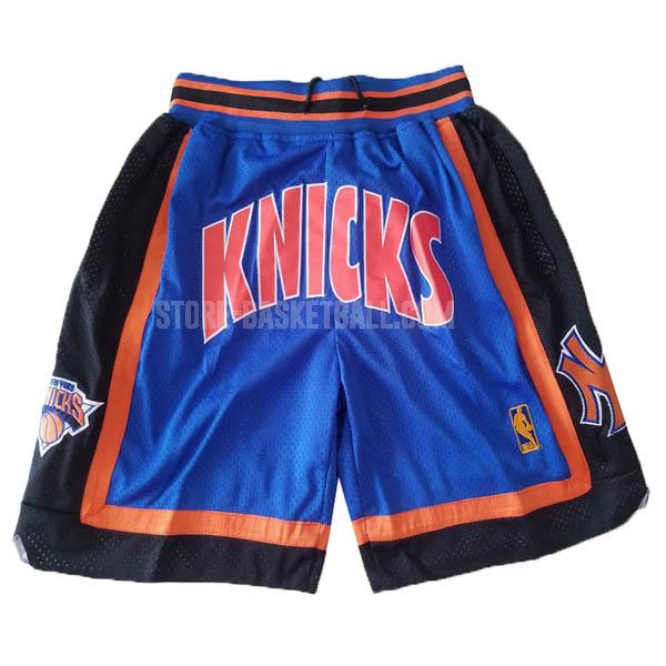 new york knicks blue just don pockett nba shorts
