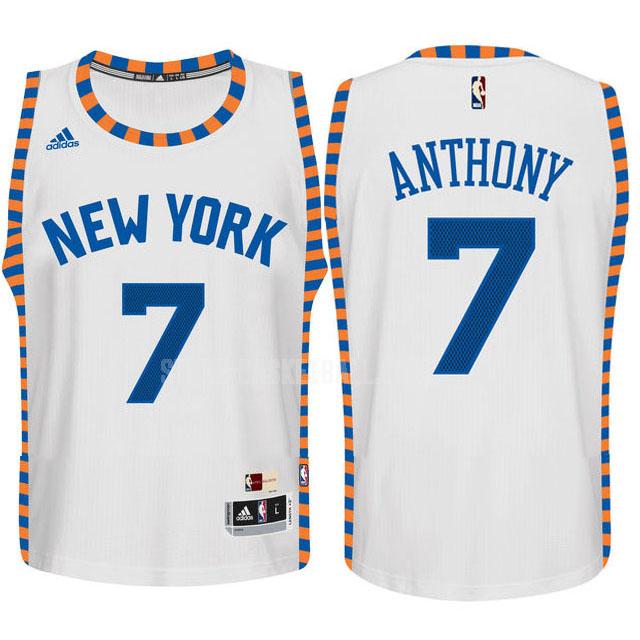 new york knicks carmelo anthony 7 white home youth replica jersey