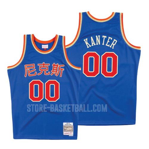 new york knicks enes kanter 0 blue chinese new year men's replica jersey