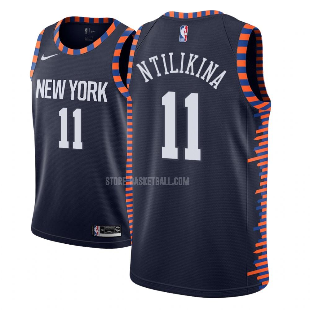 new york knicks frank ntilikina 11 navy city edition youth replica jersey