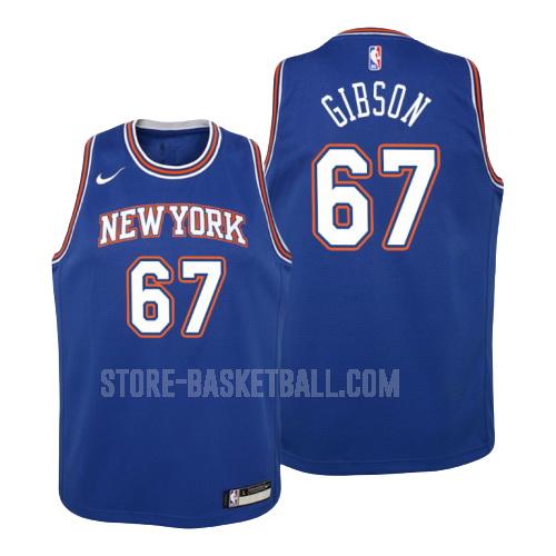 new york knicks taj gibson 67 blue statement youth replica jersey
