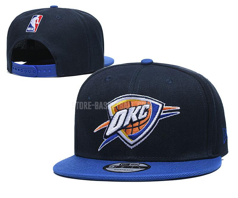 oklahoma city thunder black ne144 men's basketball hat