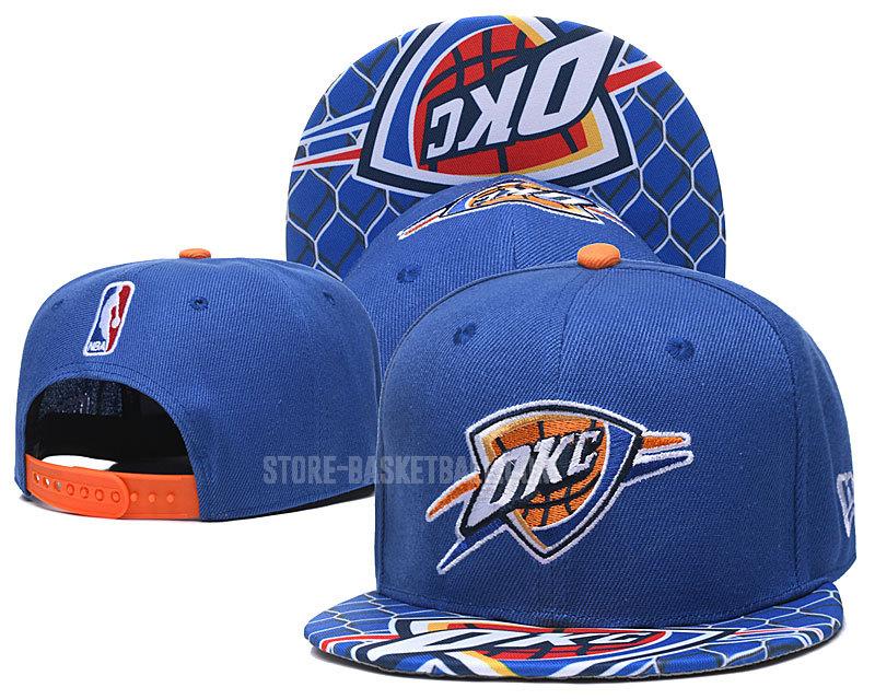 oklahoma city thunder blue ne145 men's basketball hat