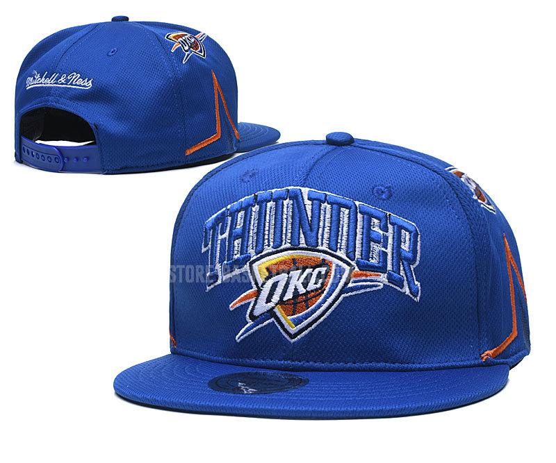 oklahoma city thunder blue ne147 men's basketball hat