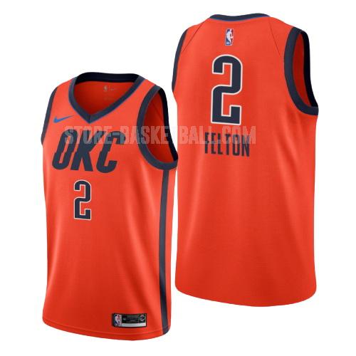 oklahoma city thunder raymond felton 2 orange earned edition men's replica jersey