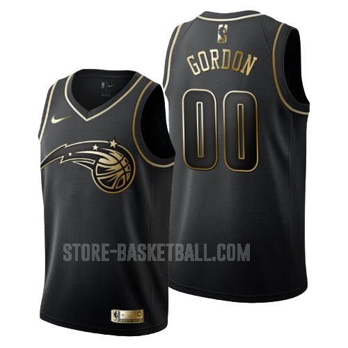 orlando magic aaron gordon 0 black golden edition men's replica jersey