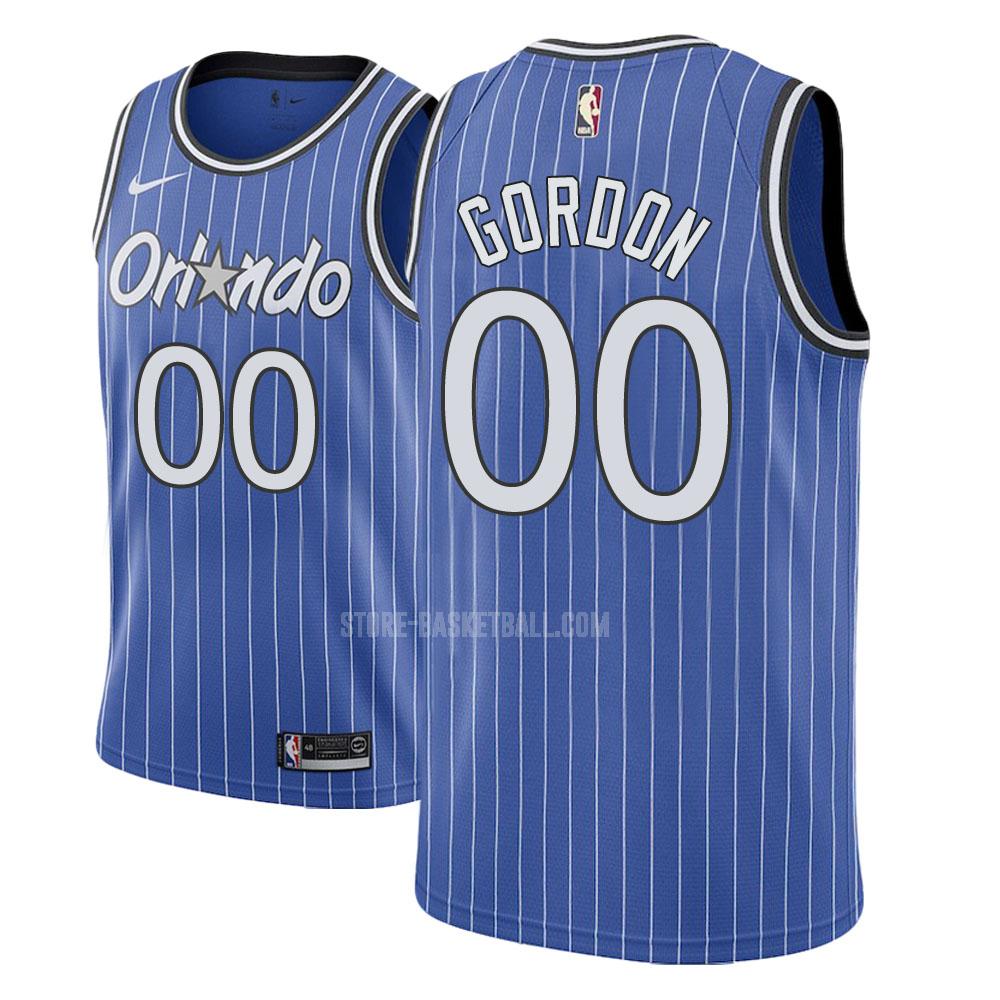 orlando magic aaron gordon 0 blue hardwood classic men's replica jersey