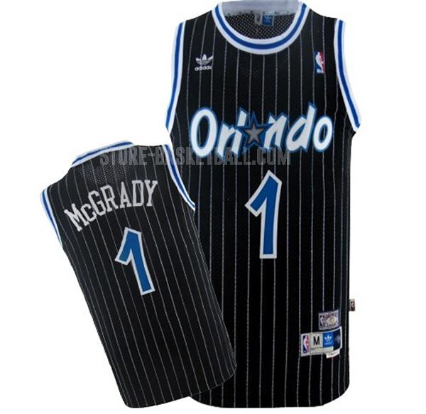 orlando magic tracy mcgrady 1 black st men's replica jersey
