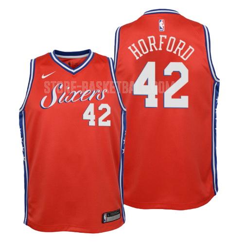 philadelphia 76ers al horford 42 red statement youth replica jersey