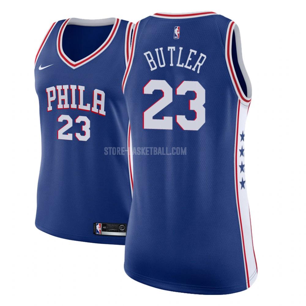 philadelphia 76ers jimmy butler 23 blue icon women's replica jersey