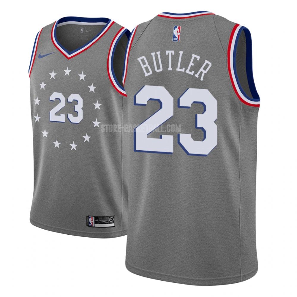 philadelphia 76ers jimmy butler 23 gray city edition youth replica jersey