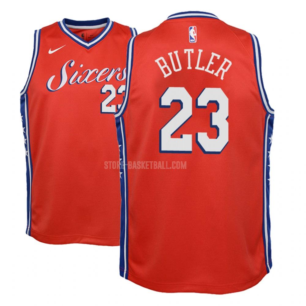 philadelphia 76ers jimmy butler 23 red statement youth replica jersey