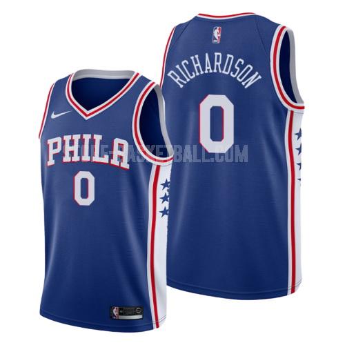 philadelphia 76ers josh richardson 0 blue icon men's replica jersey