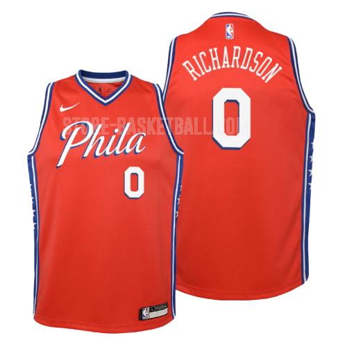 philadelphia 76ers josh richardson 0 red statement youth replica jersey