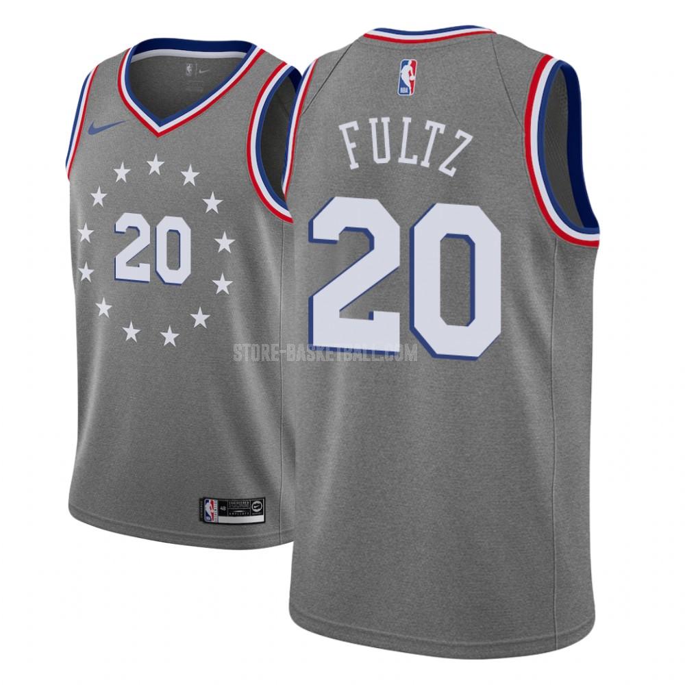philadelphia 76ers markelle fultz 20 gray city edition youth replica jersey