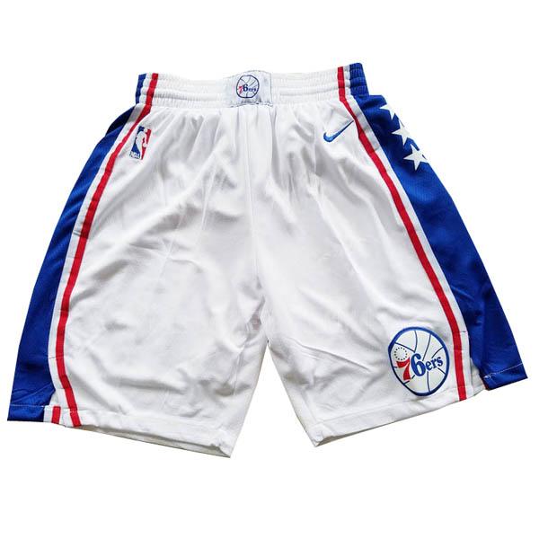 philadelphia 76ers white nba shorts