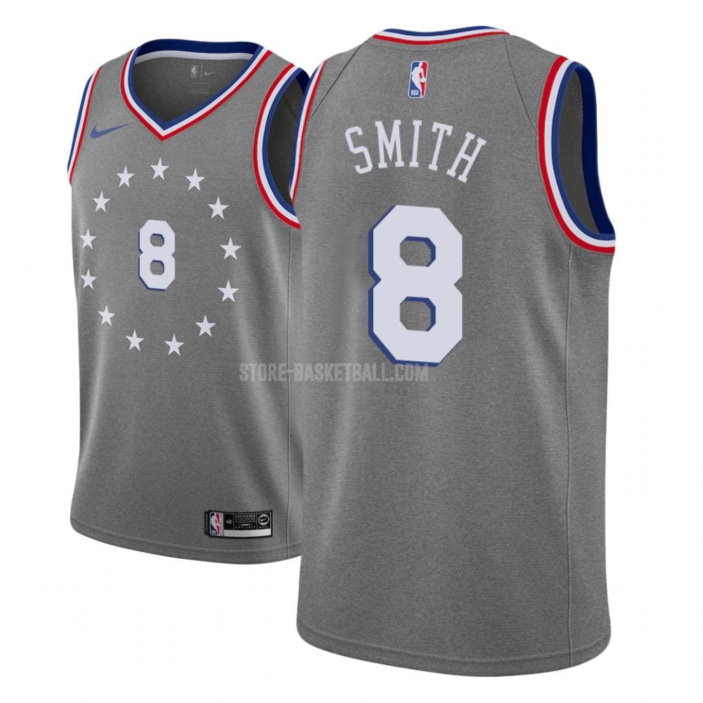 philadelphia 76ers zhaire smith 8 gray city edition youth replica jersey