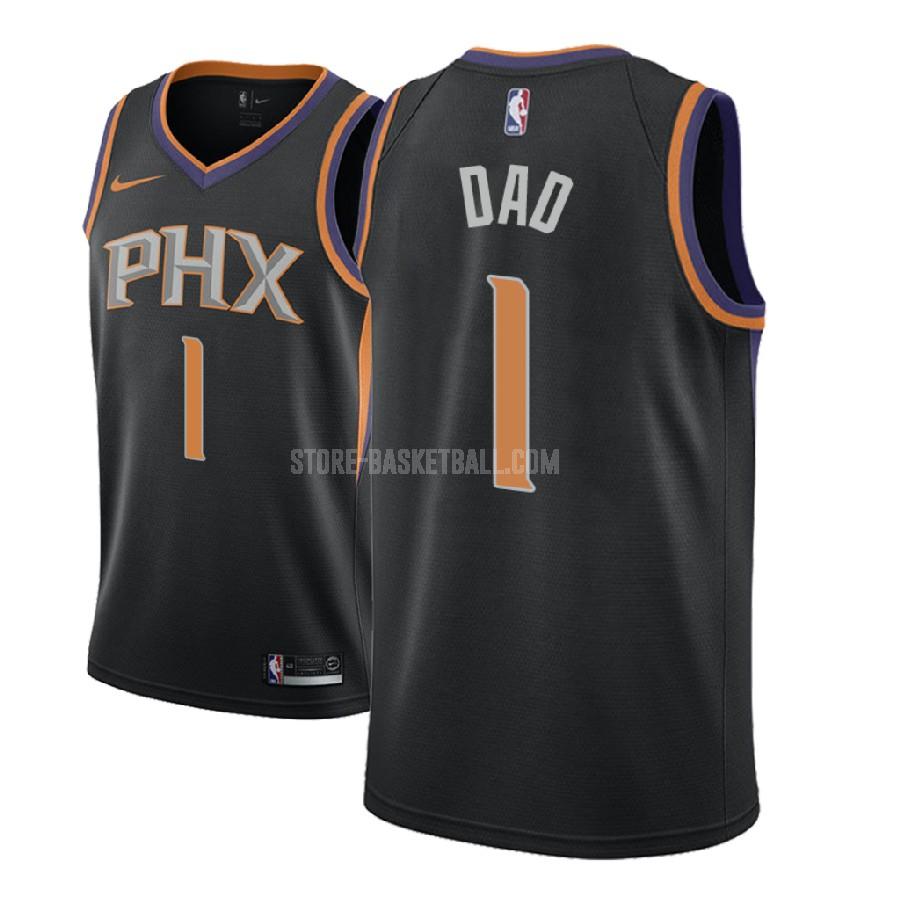 phoenix suns dad 1 black fathers day men's replica jersey