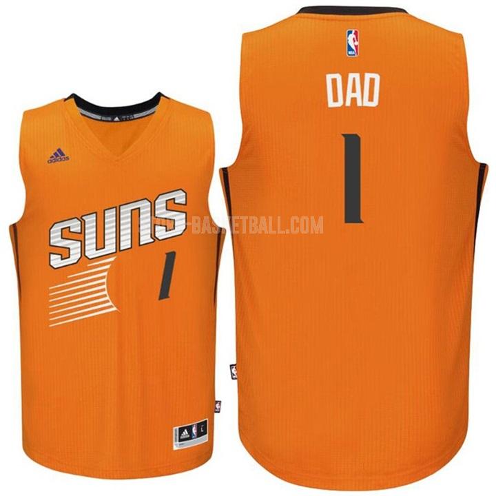 phoenix suns dad 1 orange fathers day men's replica jersey