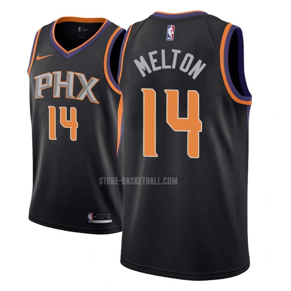 phoenix suns de'anthony melton 14 black statement men's replica jersey