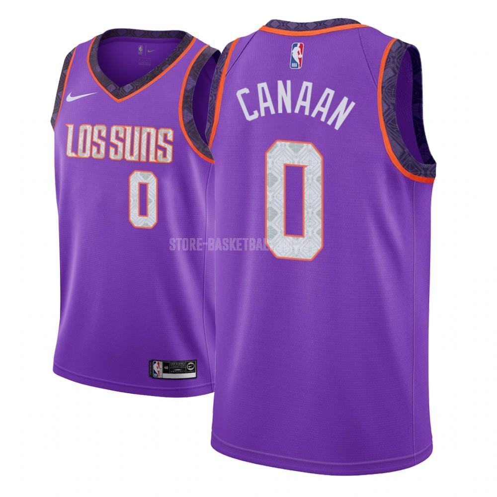 phoenix suns isaiah canaan 0 purple city edition youth replica jersey