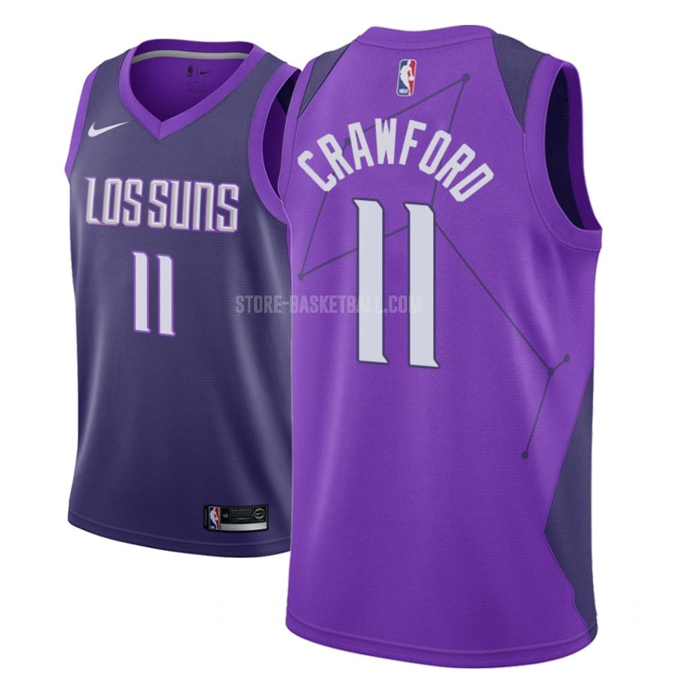 phoenix suns jamal crawford 11 purple city edition men's replica jersey