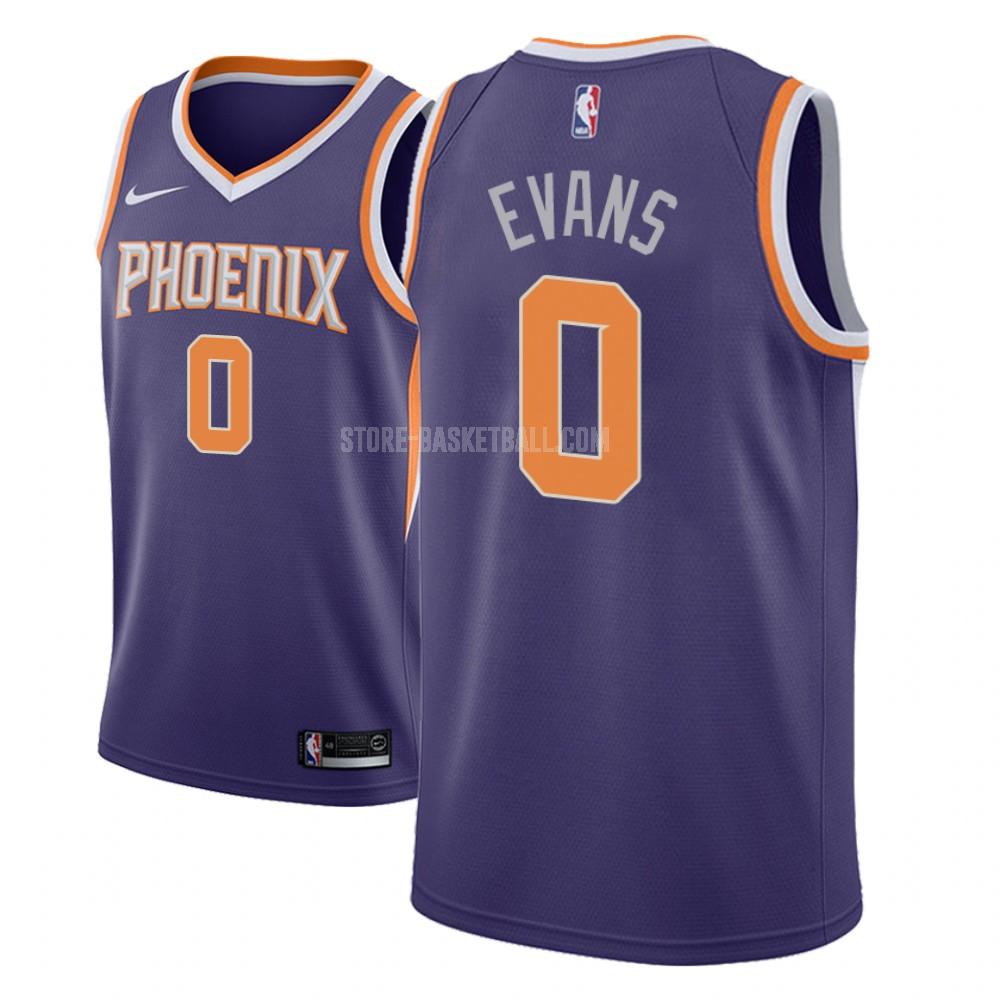 phoenix suns jawun evans 0 purple icon men's replica jersey