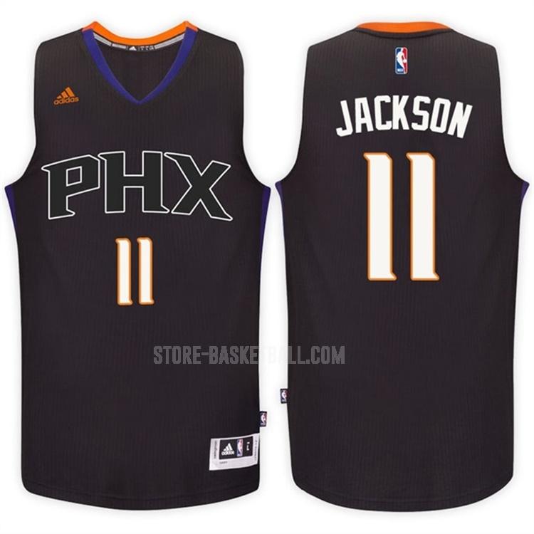 phoenix suns josh jackson 11 black alternate men's replica jersey