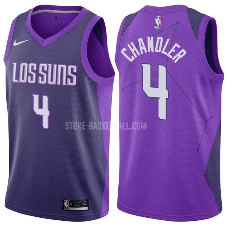 phoenix suns tyson chandler 4 purple city edition men's replica jersey