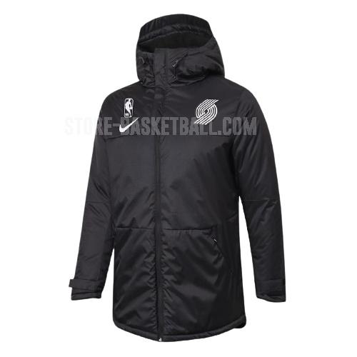 portland trail blazers black nba men's cotton jacket