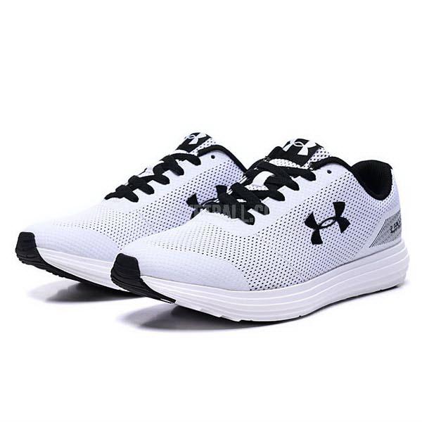 run21 white breathable men's under armour running shoes