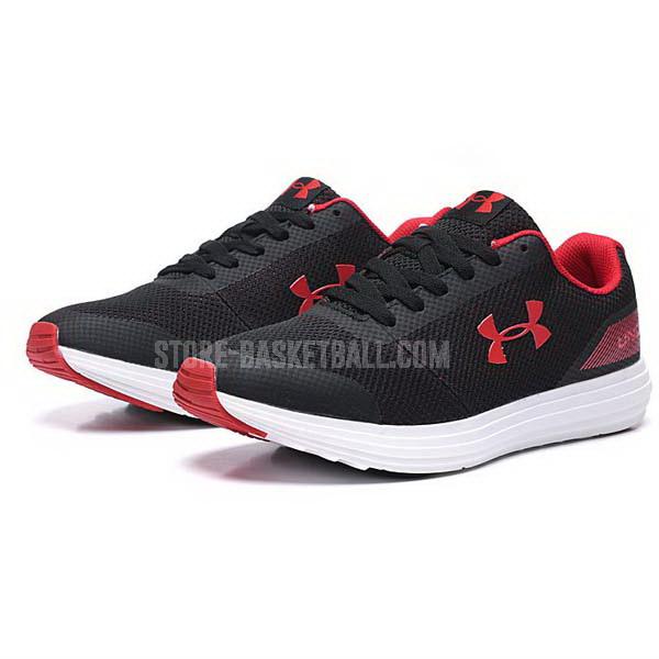 run26 black breathable men's under armour running shoes