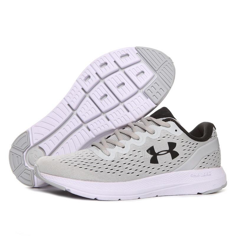run49 grey charged impulse men's under armour running shoes