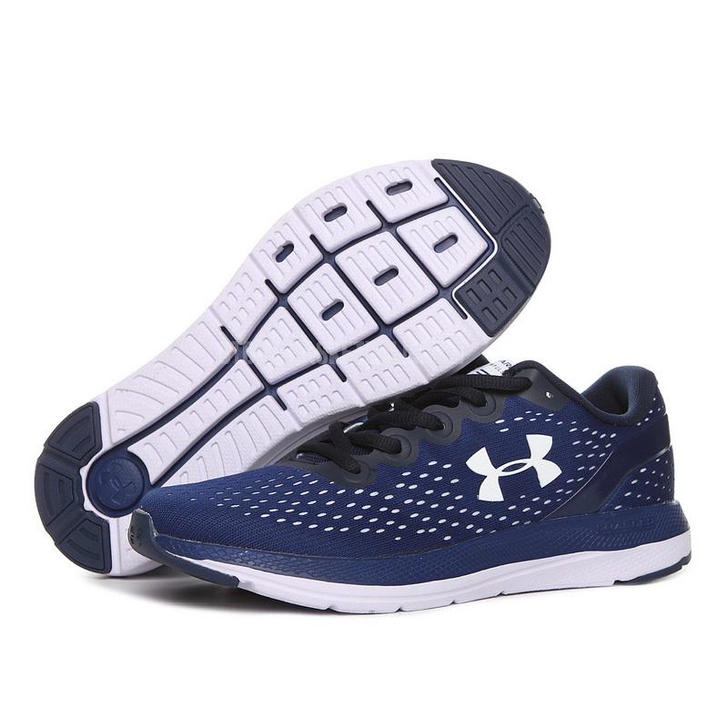 run50 blue charged impulse men's under armour running shoes