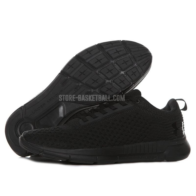 run57 black charged men's under armour running shoes