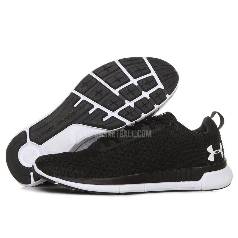 run58 black charged men's under armour running shoes