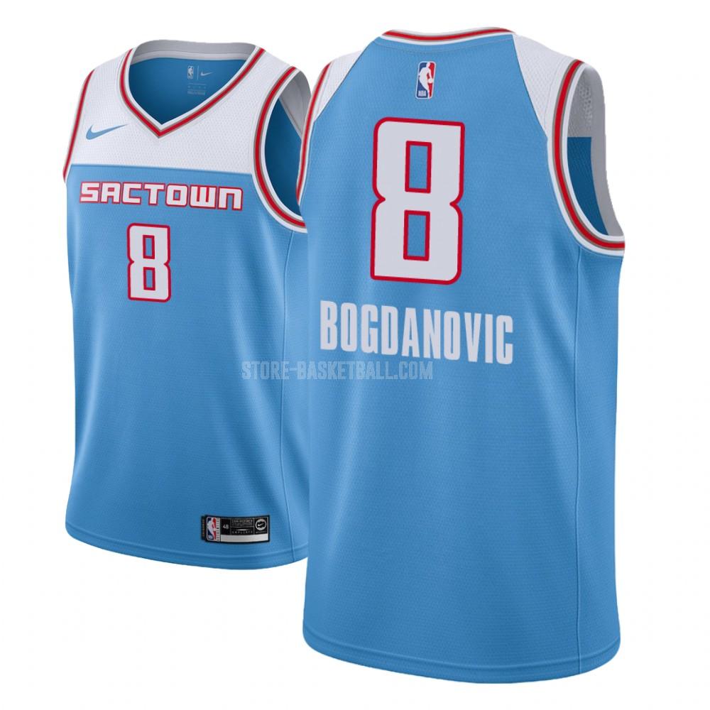 sacramento kings bogdan bogdanovic 8 blue city edition youth replica jersey