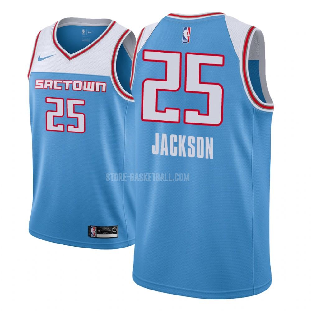 sacramento kings justin jackson 25 blue city edition youth replica jersey