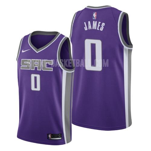 sacramento kings justin james 0 purple icon men's replica jersey
