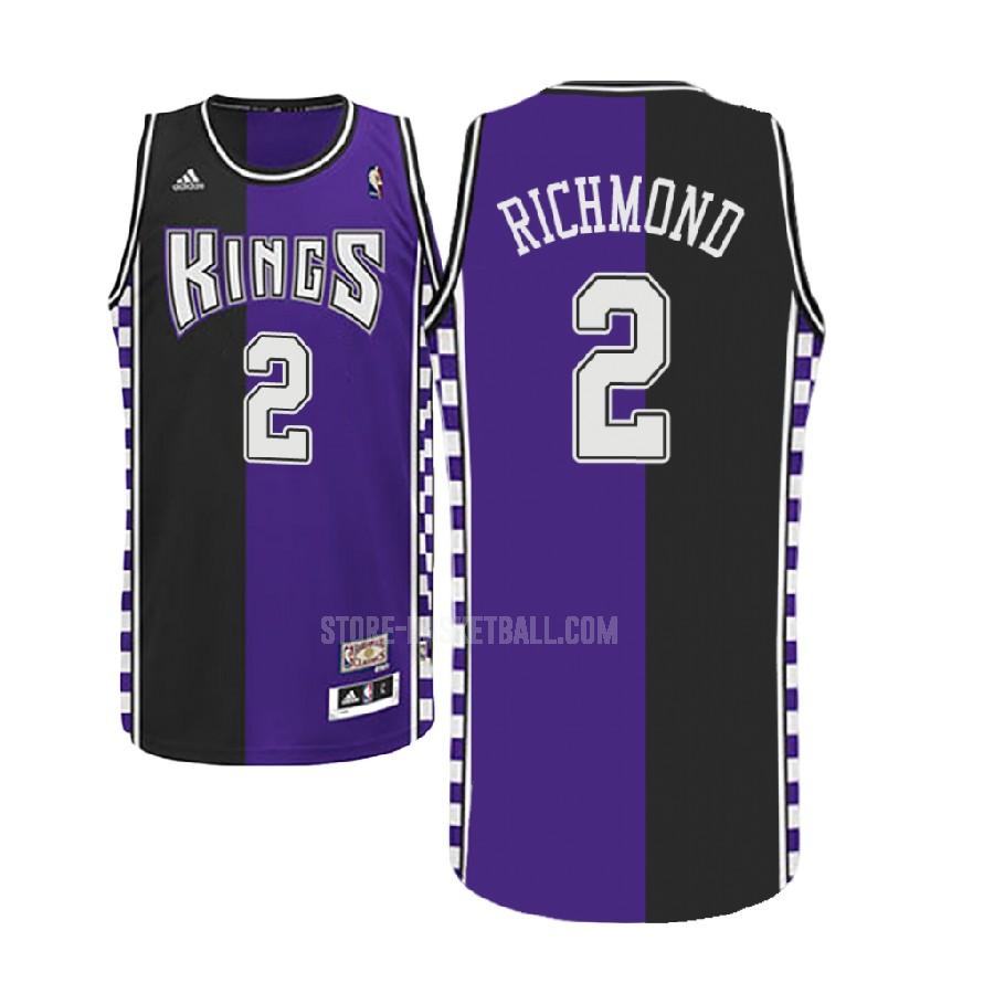 sacramento kings mitch richmond 2 purple hardwood classic men's replica jersey