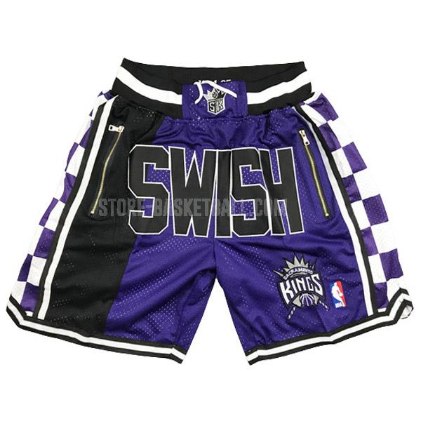sacramento kings purple swish gw1 men's basketball short