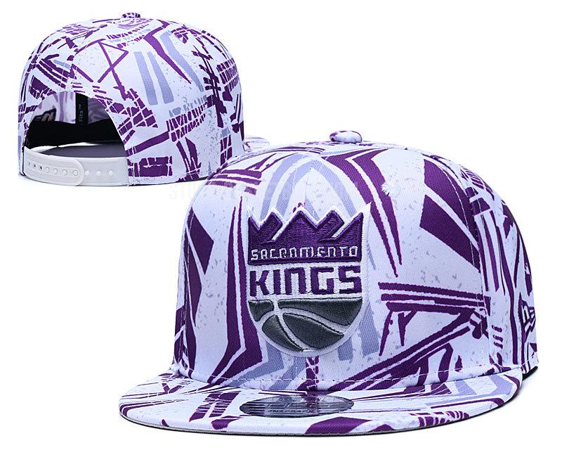 sacramento kings white ne165 men's basketball hat